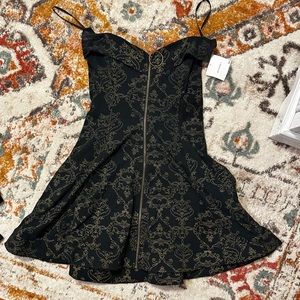 Vintage Betsey Johnson strapless mini dress
